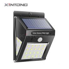 Sem fio 3W IP65 Sensor de movimento solar à prova d&#39;água 20 Luzes de jardim de luzes de luzes do jardim Lâmpadas de detector Luz de parede LED de energia solar